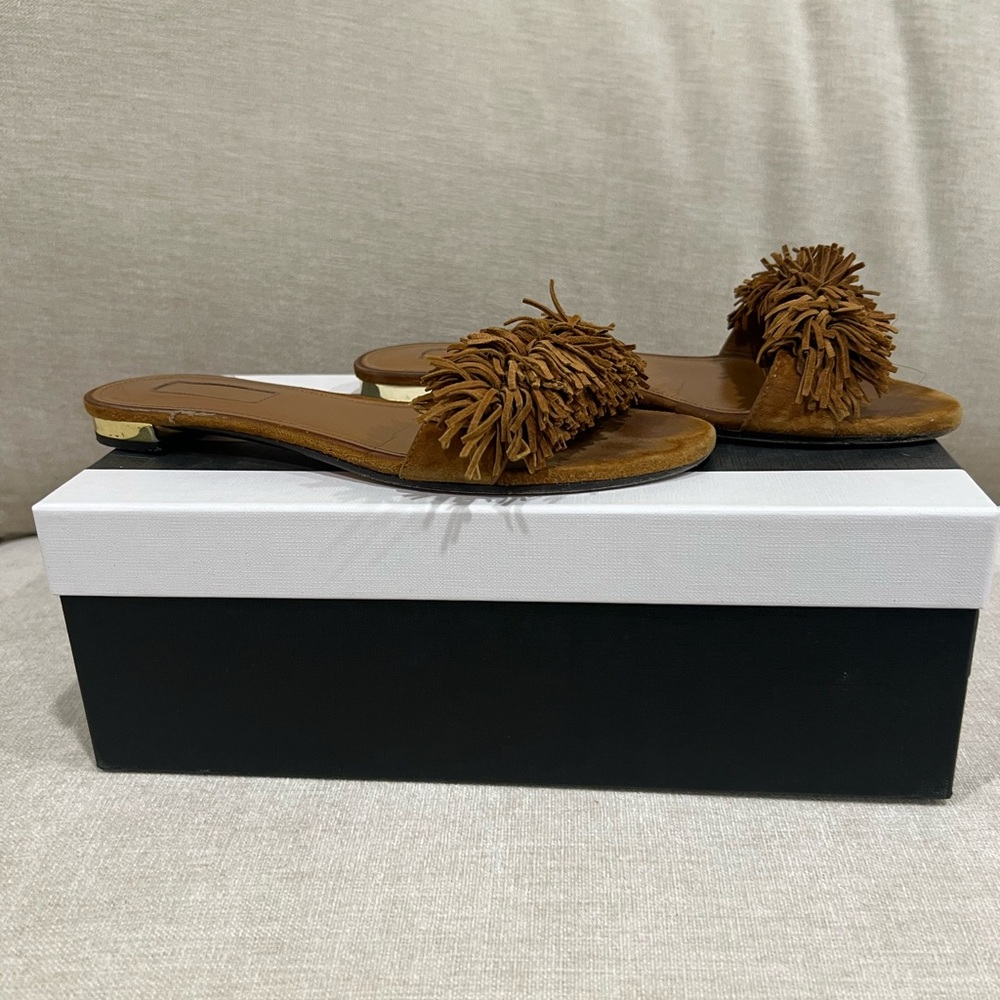 Aquazzura sandals in cognac